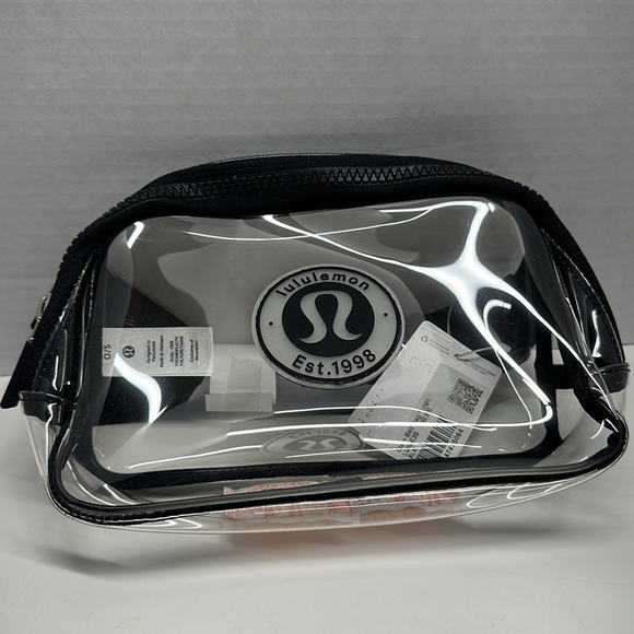 lululemon athletica Handbags - Lululemon Clear Everywhere Plastic Belt Bag Logo Stadium 1L Fanny Pack NWT New
